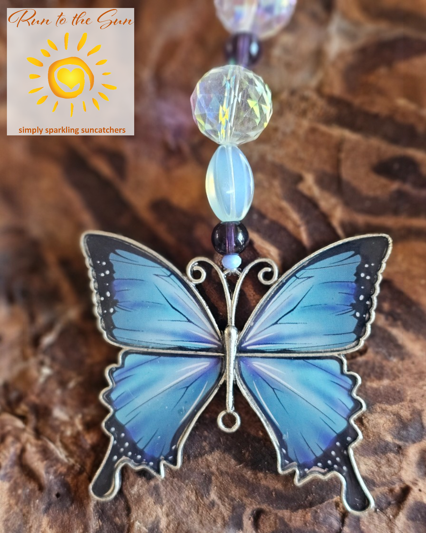 Blue Butterfly Suncatcher