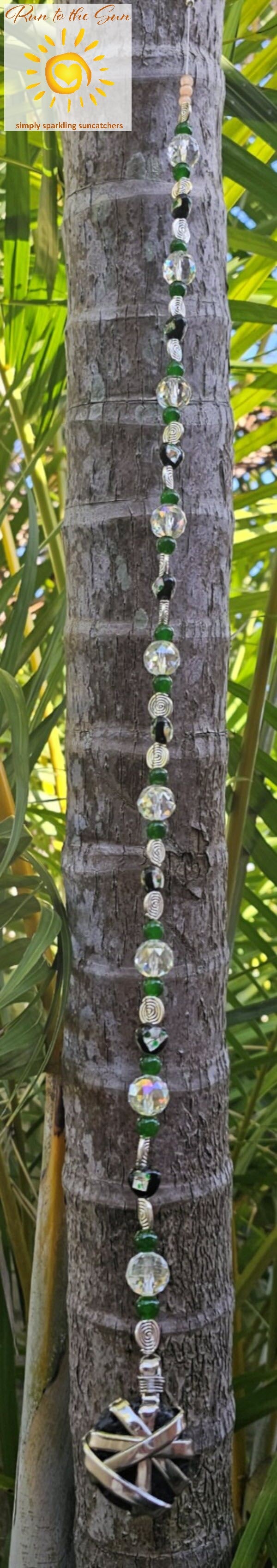 Lava Stone Heart Suncatcher