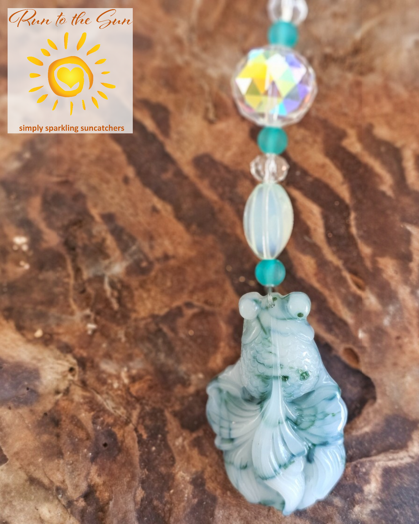 Jade Goldfish Suncatcher