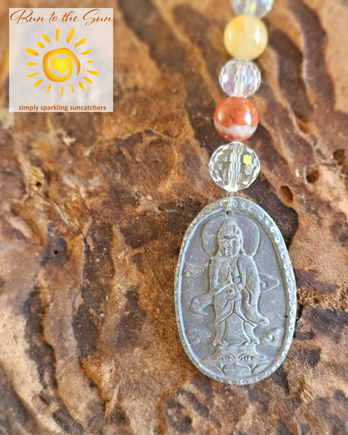 Stone Buddha Suncatcher