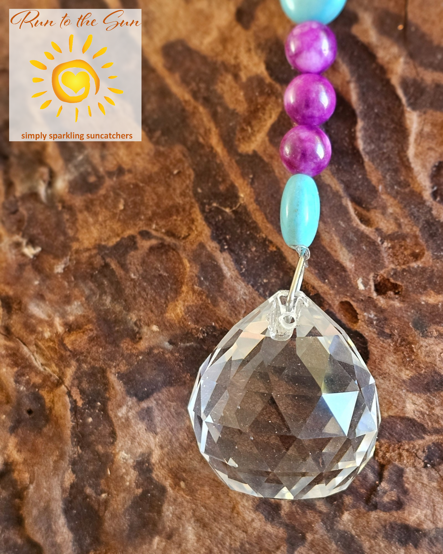 Purple and Turquoise Suncatcher