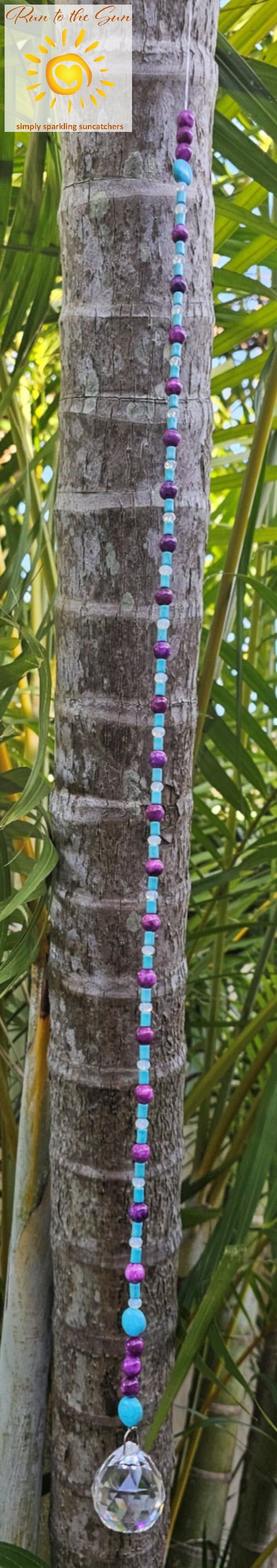 Purple and Turquoise Suncatcher