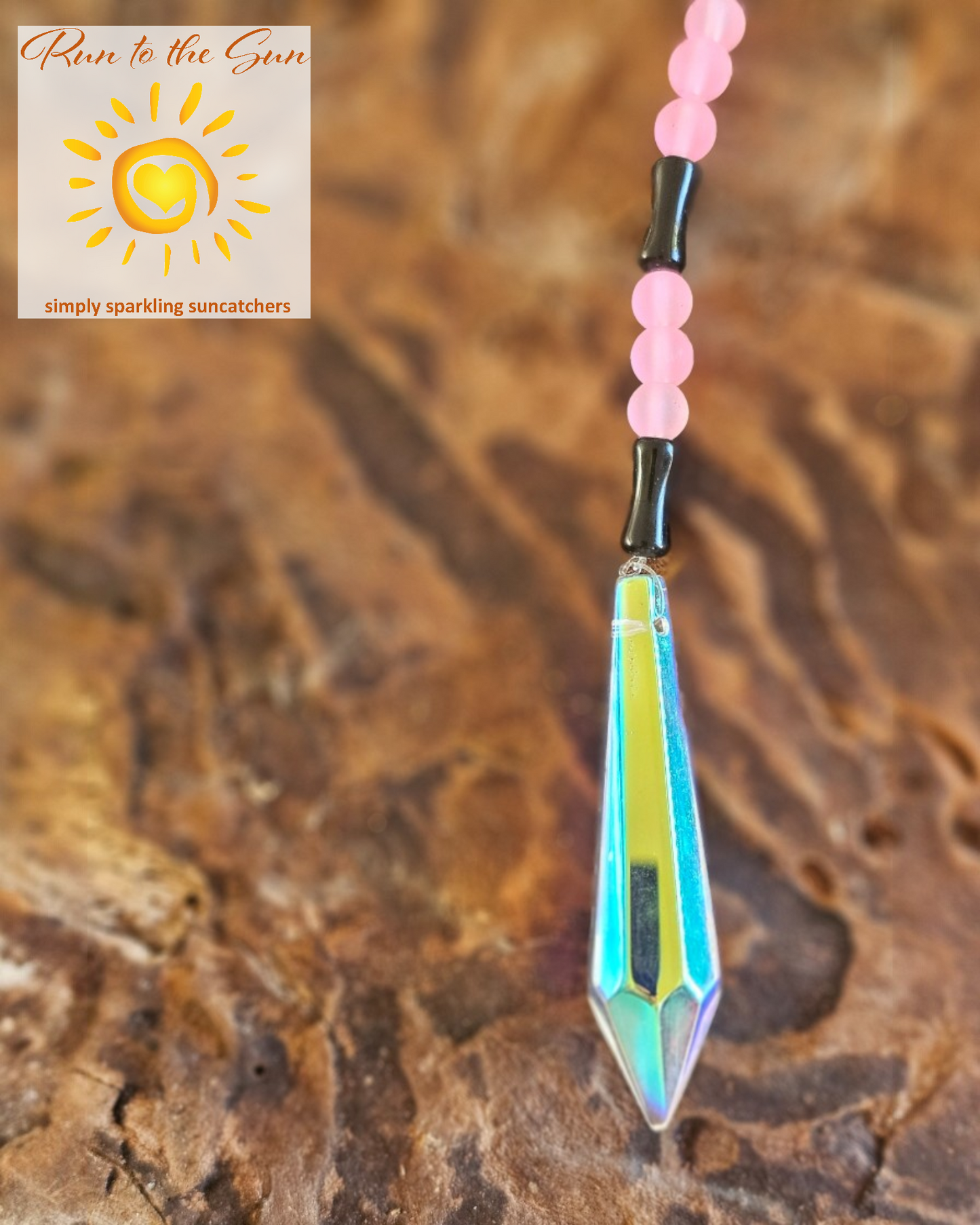 Black and Pink Suncatcher