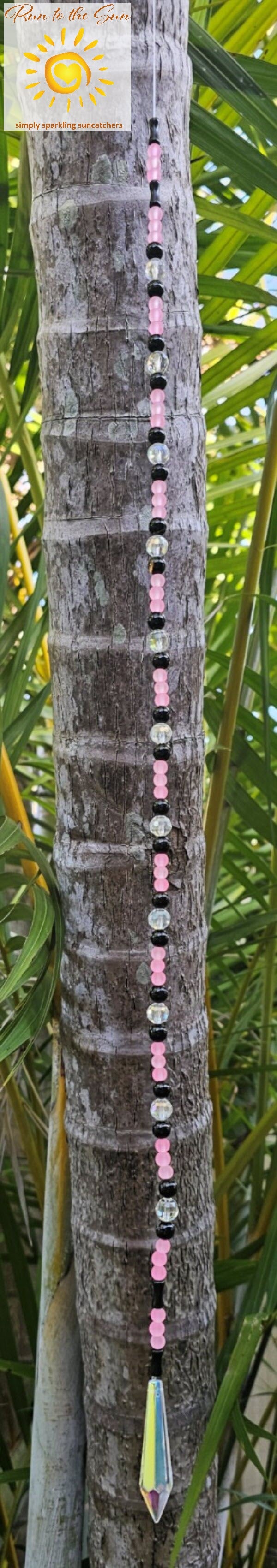 Black and Pink Suncatcher