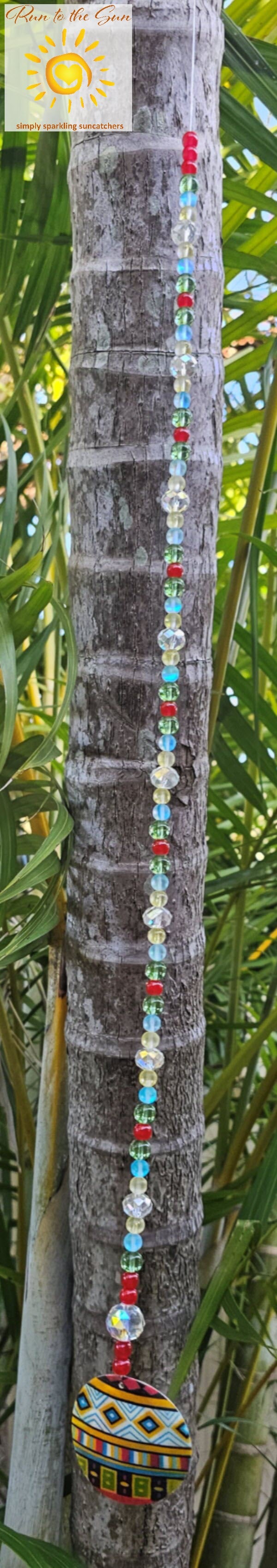 Aztec Shell Pendant Suncatcher