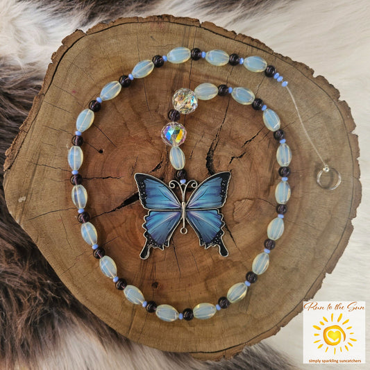 Blue Butterfly Suncatcher