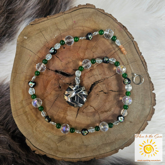 Lava Stone Heart Suncatcher