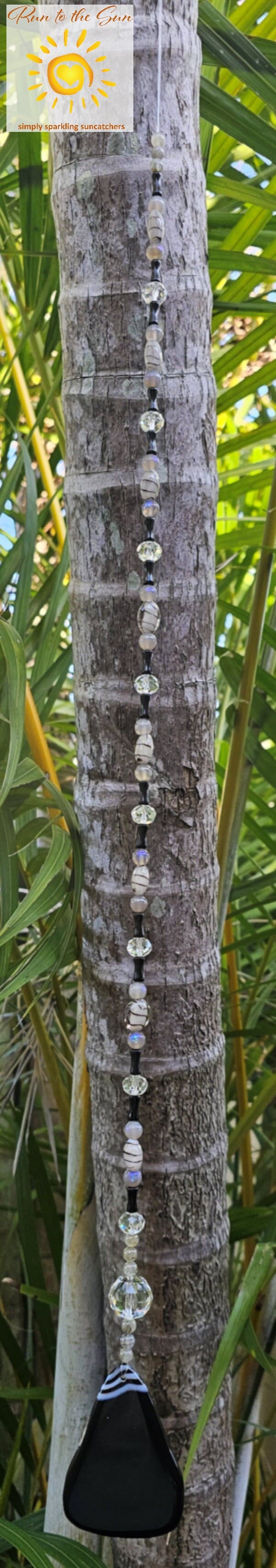 Black Agate Suncatcher