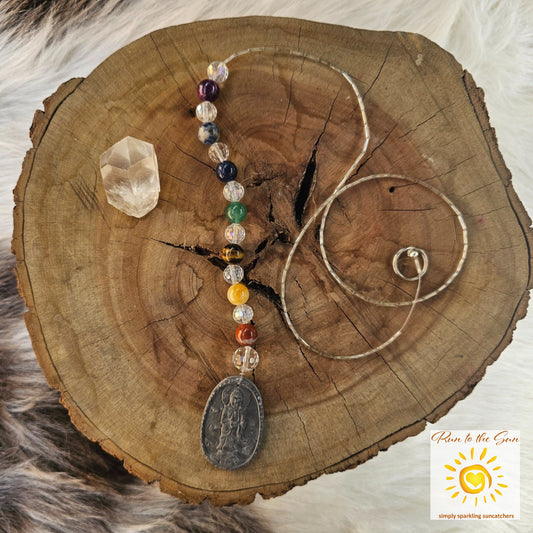 Stone Buddha Suncatcher