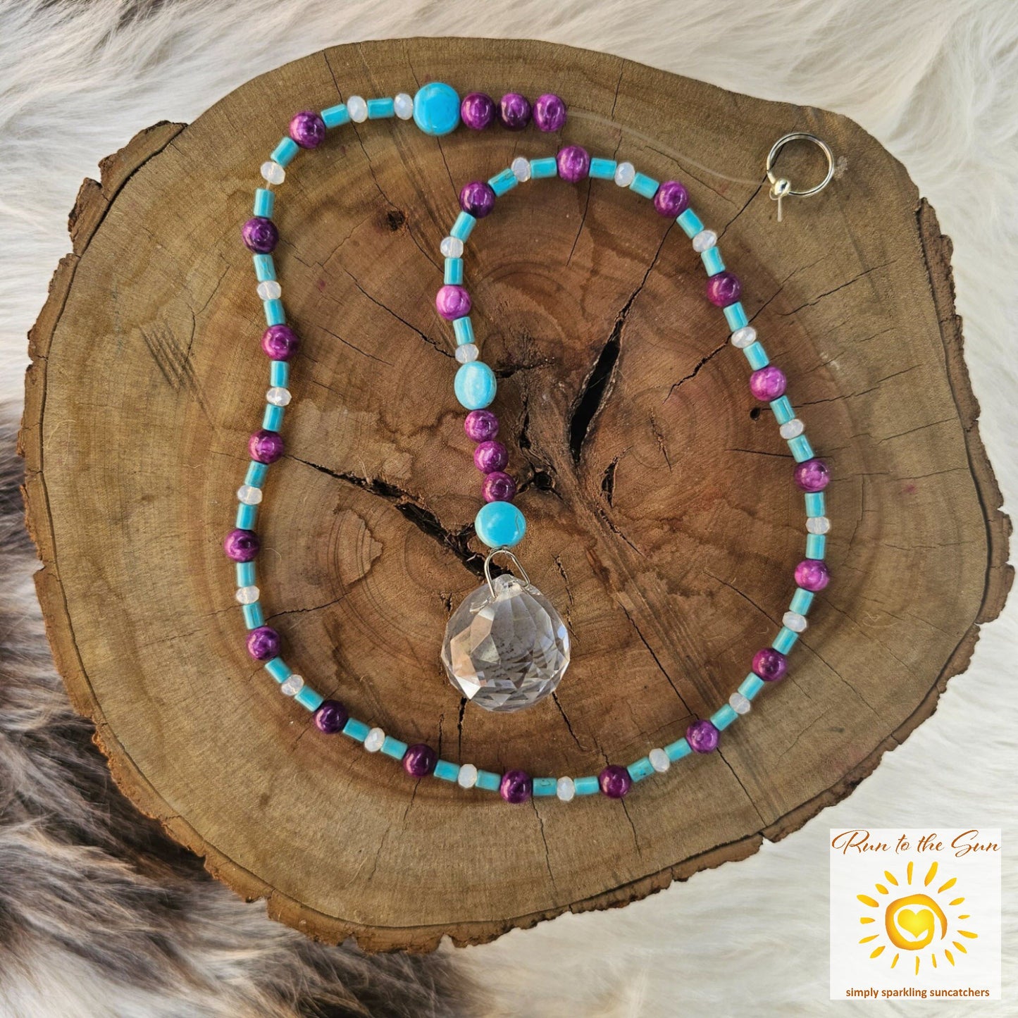 Purple and Turquoise Suncatcher